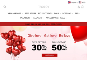 Troboy homepage screenshot