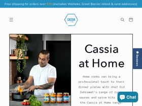 cassiaathome.com homepage screenshot