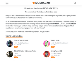 'modradar.cc' screenshot