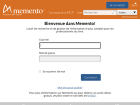 'mementolivres.com' screenshot