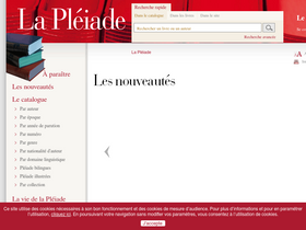 'la-pleiade.fr' screenshot