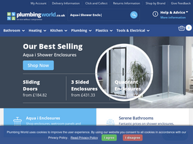 'plumbingworld.co.uk' screenshot