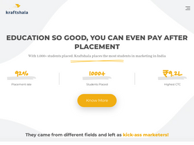 'kraftshala.com' screenshot