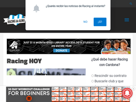 'racingdealma.com.ar' screenshot