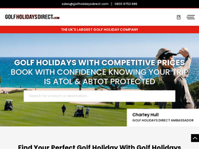 'golfholidaysdirect.com' screenshot