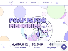 'poap.xyz' screenshot