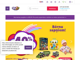 'toysplanet.lv' screenshot