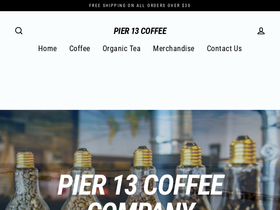 pier13coffee.com homepage screenshot
