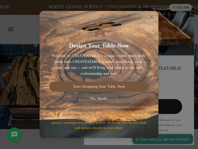 createatable.com homepage screenshot