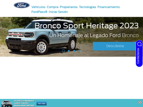 'ford.mx' screenshot