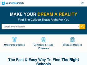 'yourschoolmatch.com' screenshot