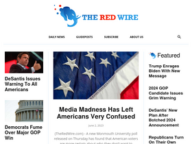 'theredwire.com' screenshot