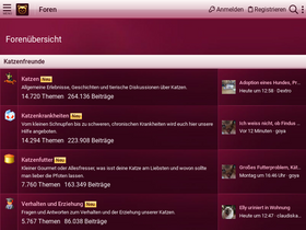 'katzen-forum.de' screenshot