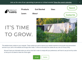 'freightfarms.com' screenshot