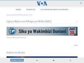 'voaswahili.com' screenshot