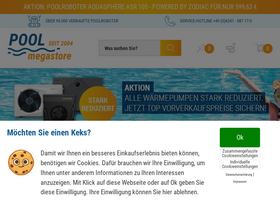 'poolmegastore.de' screenshot