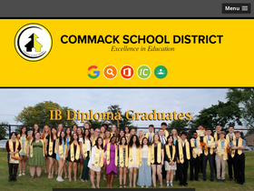 'commackschools.org' screenshot