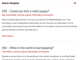 'betteratenglish.com' screenshot