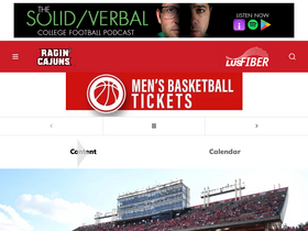 'ragincajuns.com' screenshot