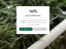 'vertsdispensary.com' screenshot