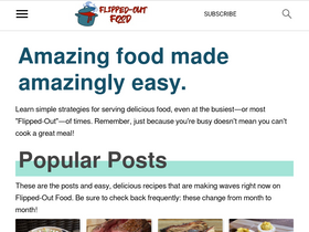 'flippedoutfood.com' screenshot