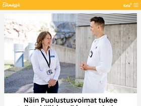 'elamassa.fi' screenshot