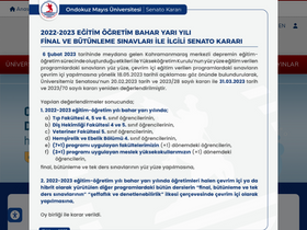 'guzelsanatlar.omu.edu.tr' screenshot