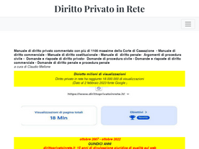 'dirittoprivatoinrete.it' screenshot