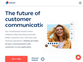 'daktela.com' screenshot