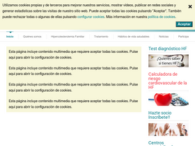 'colesterolfamiliar.org' screenshot