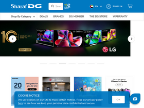 'sharafdg.com' screenshot
