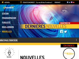 'frontiere.fm' screenshot