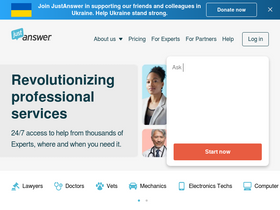 'justanswer.com' screenshot