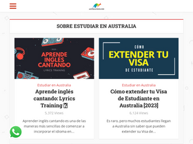 'australatinos.com' screenshot