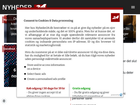 'nyheder24.dk' screenshot
