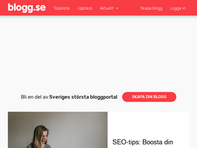 'blogg.se' screenshot