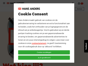 'hansanders.nl' screenshot