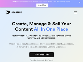 'searchie.io' screenshot