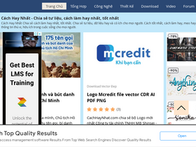 'cachhaynhat.com' screenshot