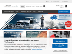 'hubauer-shop.de' screenshot