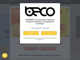 'becovape.com' screenshot