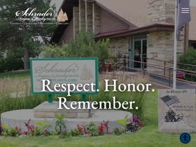 'schradercares.com' screenshot