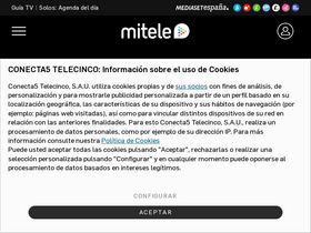'mitele.es' screenshot