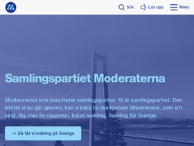 'moderaterna.se' screenshot
