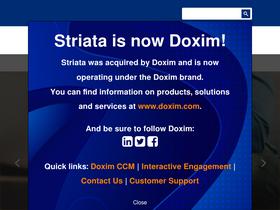 'striata.com' screenshot