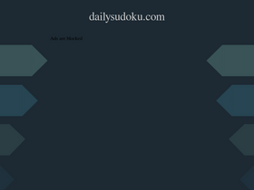 'dailysudoku.com' screenshot