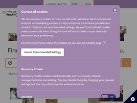 'achurchnearyou.com' screenshot