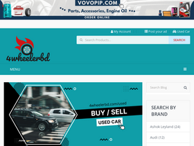 '4wheelerbd.com' screenshot