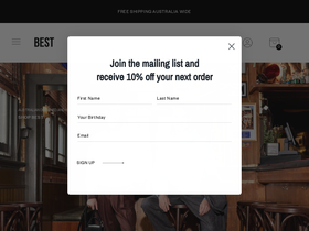 bestmelb.com homepage screenshot