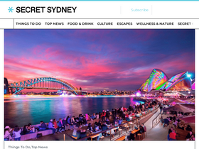 'secretsydney.com' screenshot